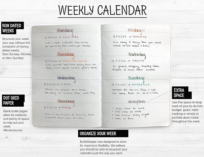 BK UNDATED Yearly Weekly/Monthly Planner 2026-27 Daily Planner Agenda & Personal Organizer to Increase Productivity, Academic Planner w/Sticker Set. A5 (5.8 x 8.3) - Blue Hardcover
