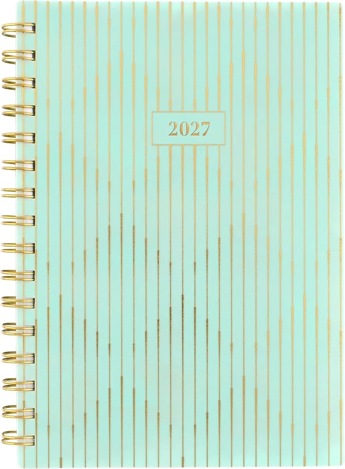 Mead Cambridge 2027 Planner, Weekly & Monthly, 5.5" x 8.5", Glimmer (1843-200-27)