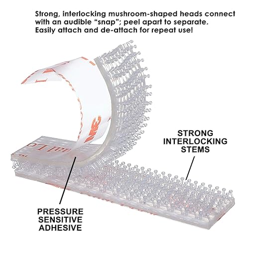 EZ Pass/I-Pass/Toll Tag Clear Tape Mounting Kit, 4 Sets (8 Strips) Double Sided Adhesive Scotch Strip with Velcro Strip, Alien Tape Grip with Alcohol Prep Pad, EZ Holder