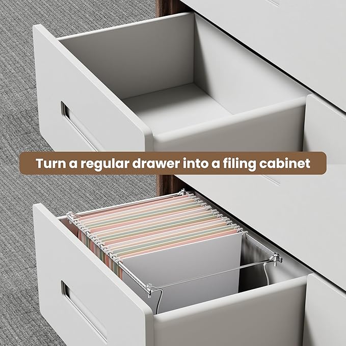SUNEE Hanging File Folder Frame, Letter Size Files Holder Bars 17.5 Inches, Set of 1