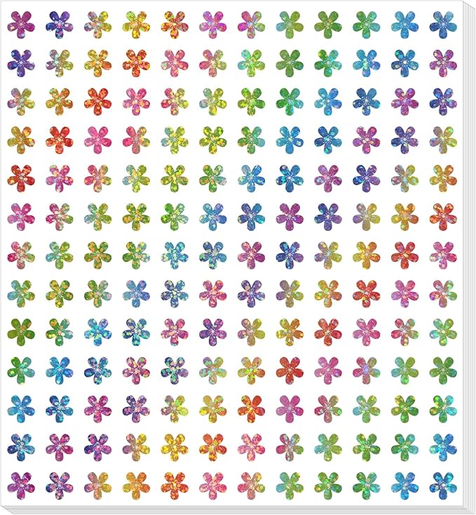 2808pcs Flowers Stickers for Kids Reward,0.6"Rainbow Flowers Stickers,for School,Classroom,Student,and Teacher Supplies,Behavior Reward Charts