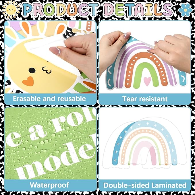 Composition Notebook Bulletin Board Set Motivational This is Your Year Decoration Pastel Inspirational Paper Cutouts for Welcome Back First Day of School Classroom Chalkboard Wall Door Decor Supplies