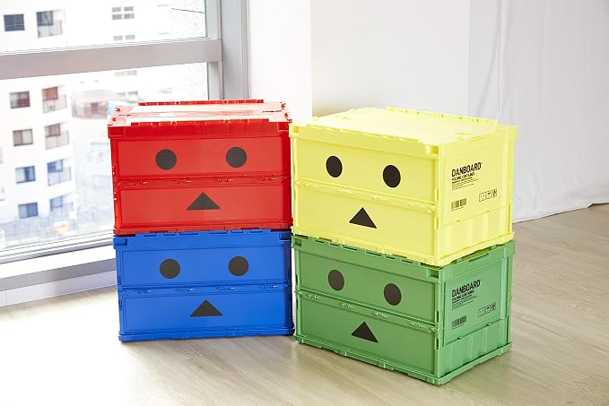 Trusco Nakayama (TRUSCO) TRC50BADNBGN Thin Folding Container with Lock Lid, Green Storage Case, Storage Box