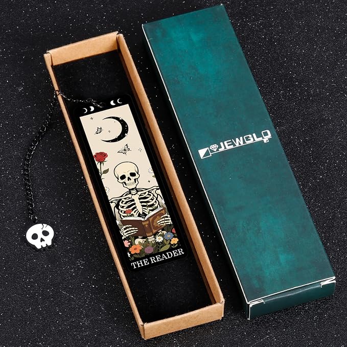 Funny Bookmarks for Women Men Adults - Scream Merch for Women Scream Merchandise Accessories Gifts Book Marks for Reading Girls Goth Boo Basket Stuffers Ghostface Merch Gothic Bookmark for Book Lovers