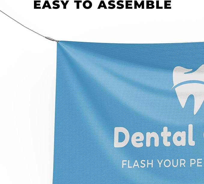 Dental Clinic Banner Large (5Feetx2.5Feet) By Dreamcontroller | Wall Outdoor Banner Signs With Pre-Punch Holes For Easy Rope Hanging For Business Office Events | Made In Usa | Fast Delivery | Hd Print