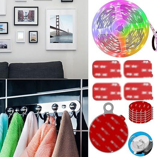 Hasaky Double Sided Tape Heavy Duty 20pcs 2in x 2in Mounting Tape Pad Sticker Strong Adhesive Tape Waterproof Foam Tape for Indoor and Outdoor