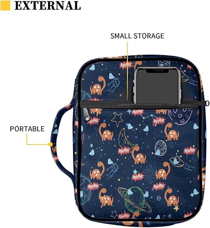 FDANDNDE Bible Bags for Christian Gift, Bible Cover Men Make of Oxford Cloth, Bible Cover Easy to Cleaning