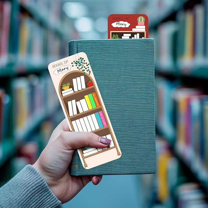 120Pcs Book Tracker Bookmarks Double-Sided Reading Page Markers Book Markers for Reading, Reading List Bookmark for Teacher Students Bookish Friends All Age