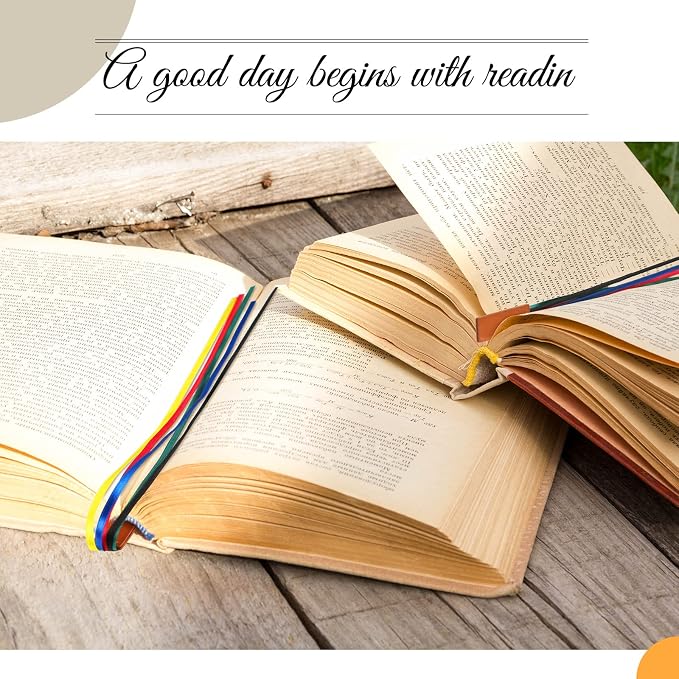 Jutom 3 Pcs Bible Ribbon Bookmark Magnetic Ribbon for Book Markers Bible Leather Bookmark with Ribbons Multi Page Marker Magnetic Hold Clips into Book for Books Teachers(Colorful)