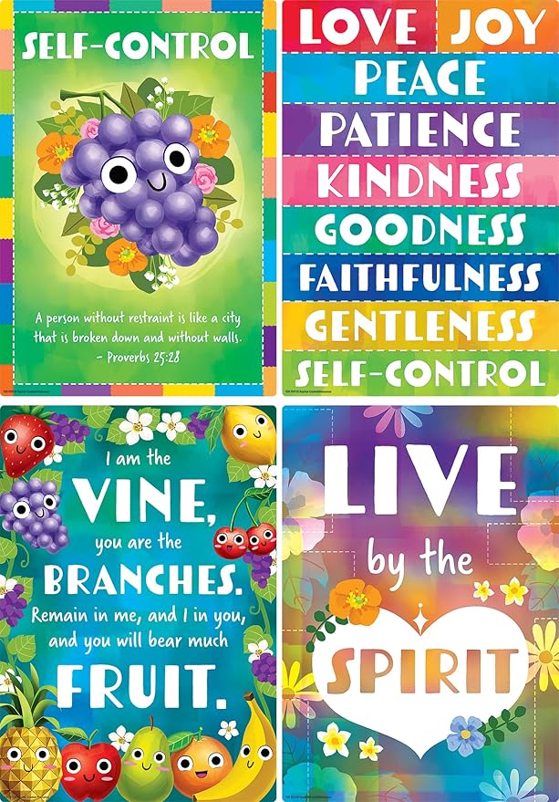 Teacher Created Resources Fruit of the Spirit Educational Poster Pack (TCR7071)