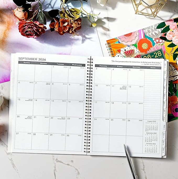 Planner 2026-2028 - MonthlyPlanner 2026-2028, Jul. 2026 - Jun. 2028, 9" x 11", 2 Year Calendar with 24 Months Tabs, Monthly Calendar Planning