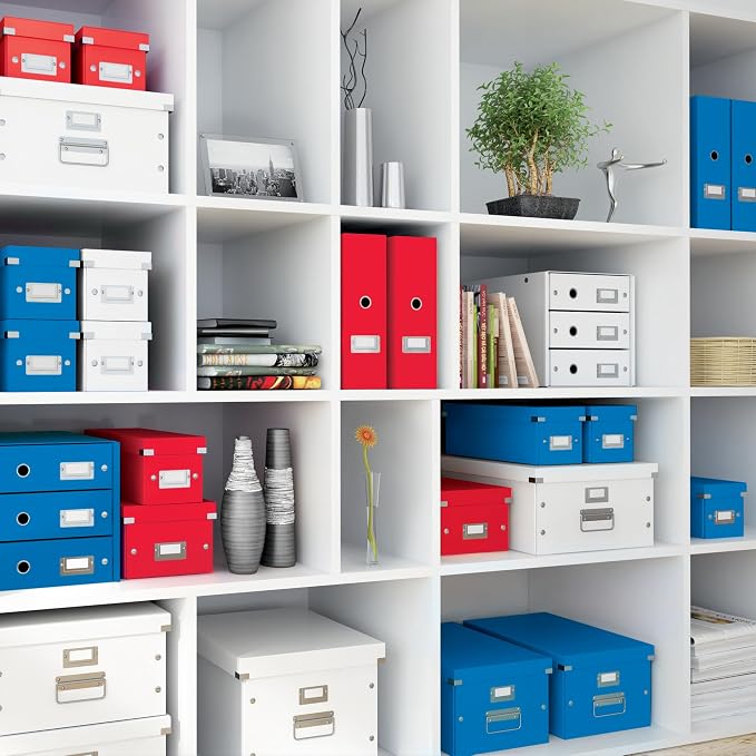 Leitz A5 Storage Box, Click and Store Range 60430001 - Small, Blue Storage Box A5