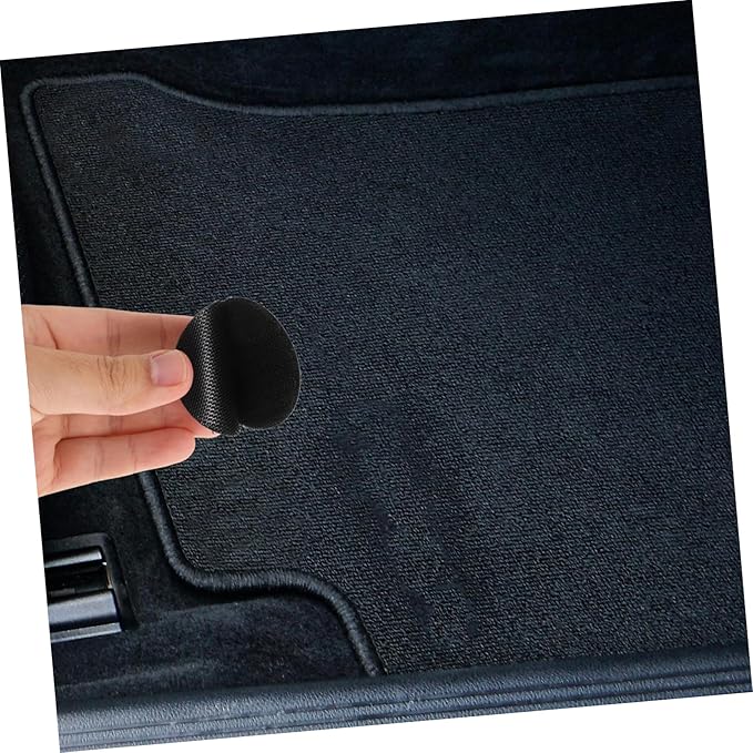 Cabilock Hook and Loop Adhesive Carpet Tape for Car Floor Mats 20 Pairs Double Sided Sticky Fasteners for Rug Non-Slip Mounting Solution for SUV and Trucks