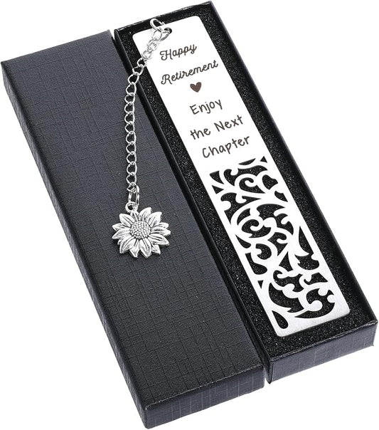 Dimeho Retirement Gifts for Women, Happy Retirement Bookmark Retirements Gift for Coworker Employee Leader Friends Happy Retirements Enjoy The Next Chapter Bookmark Going Away Gifts for Colleagues