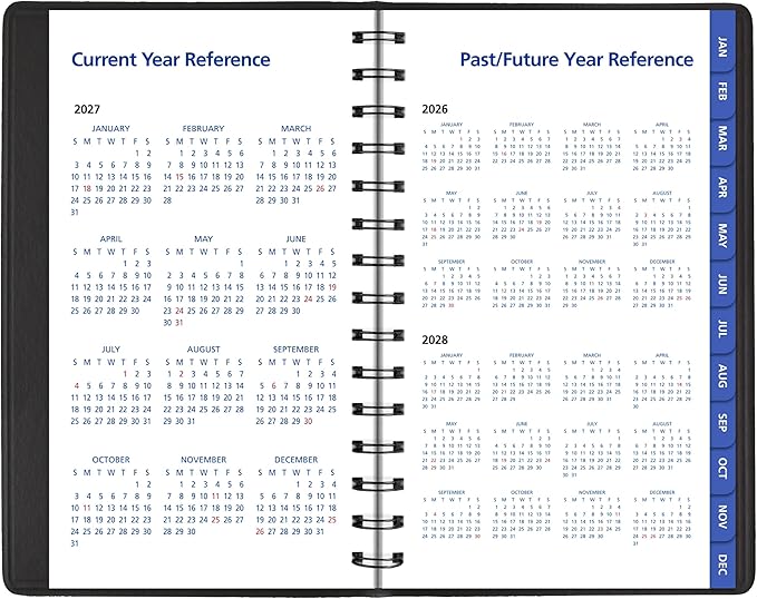 AT-A-GLANCE 2027 Appointment Book Planner, Weekly & Monthly, 5" x 8", QuickNotes, Black (76020527)