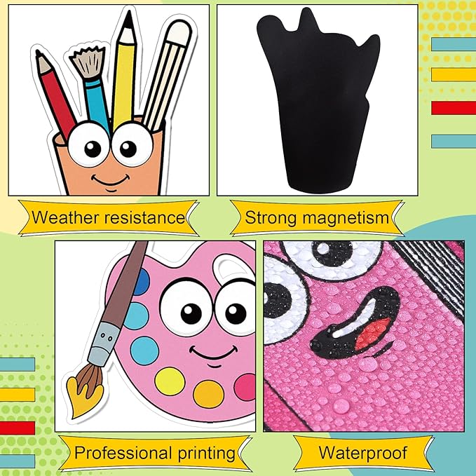 36 Pcs You'll Need Classroom Decoration Back to School Supplies Classroom Must Haves Teacher Educational Colored Magnets School Management Tools for Elementary Teacher Whiteboard Supplies