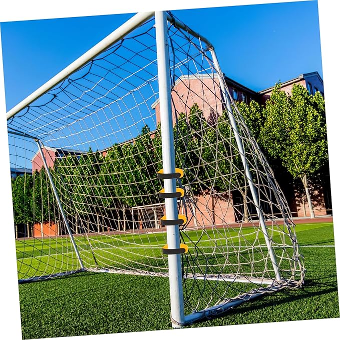 Milisten 6pcs Self Adhesive Soccer Net Fasteners Reclosable Hook and Loop Tapes for Organizing Cable DIY Projects and Securing Soccer Goals Home Office and Workshop