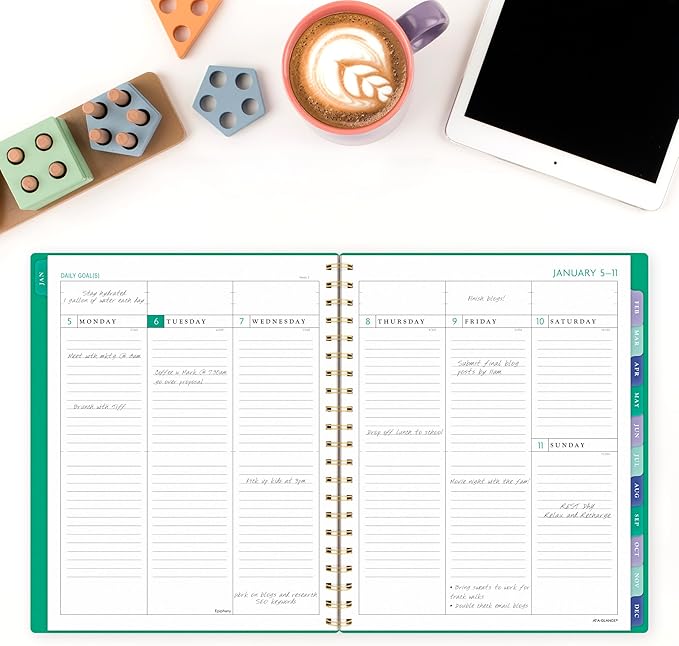 AT-A-GLANCE 2026 Planner, Weekly & Monthly, 8.5" x 11", Large, BADGE, Geo (1753G-905-26)