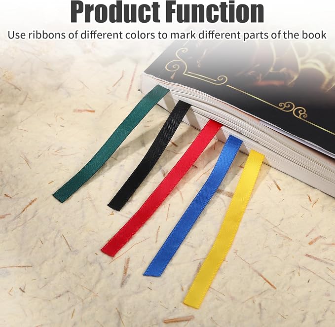 2Pcs Bible Ribbons Bookmarks, Christian Bookmarks Tassels, Artificial Leather Book Marks with Colorful Ribbon, Book Accessories for Reader Easter Gift, Bible Accessories Women (Brown+Black)