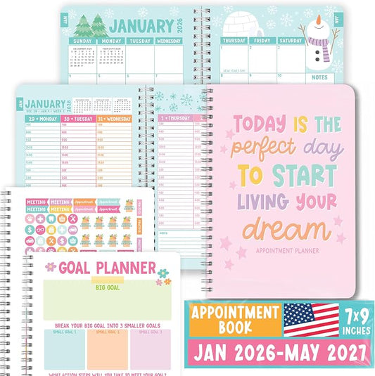 Hourly Appointment Book 2026-2027 - Appt Book 2026, Hourly Daily Weekly Monthly 2026 Appointment Planner, Schedule Planner, Scheduling Books, Appointments Calendar Home Office Business