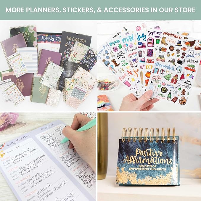 bloom daily planners 2026 Planner (January - December) Calendar Year Organizer - 5.5” x 8.25” - Weekly & Monthly Agenda Book with Stickers & Bookmark - Butterfly Garden