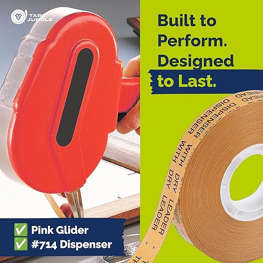 ATG Tape Refills [24 Rolls] 1/4" – Acid Free Double Sided Adhesive Transfer Tape for Pink Advanced Tape Glider & Scotch #714 Dispenser – Perfect for Scrapbooking, Framing, Printing & Craft Projects