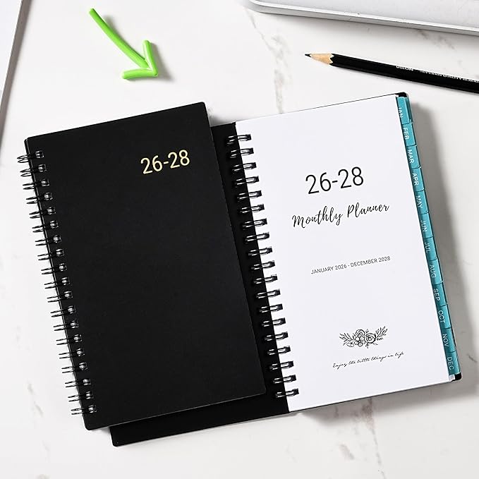 2026-2028 Pocket Calendar/Planner - 3 Year Monthly Pocket Planner 2026-2028 from Jan.2026-Dec.2028, 6.8" x 4.1", Monthly Planners with To Do, Inner Pockets, 36 Tabs, Perfect Organizer for Purse