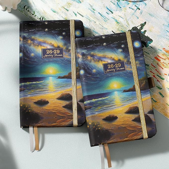 2026-2029 Pocket Planner - 3 Year Planner 2026-2029, July 2026 - June 2029, 6.3" x 3.8", Purse Calendar Planners 26-29, Monthly Pocket Calendar with 61 Note Pages, Pen Hold, Perfect Organizer for Purse