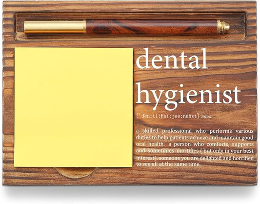 Dental Hygienist Gifts Sticky Note Holder, Thank You Appreciation Gifts for Dentist, Dental Hygienist Assistant Week Gifts Grad Gift Self-Stick Note Pad Holders for Dental Clinic Hospital TZP67