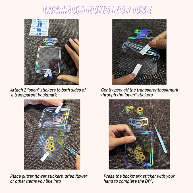Thousand Flower Bookmark,DIY Rainbow Bookmark Making Kit for Spring Favors