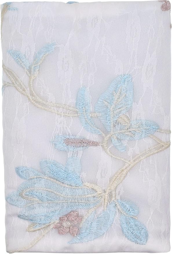 BLBMH 6x9 Book Cover | Handmade Fixed Size Non-Stretch Fabric Sleeve Protector with Bookmark | Washable for Paperback Bible Journal | Student Teacher Gift - Embroidered Magnolia