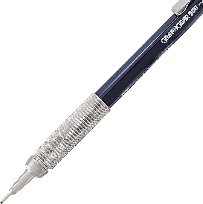 Pentel Graph Gear 500 Automatic Drafting Pencil, 0.7mm, Blue Barrel, 1 Pack (PG527BP)