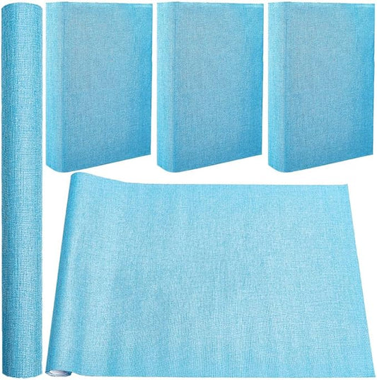 CRASPIRE Book Cloth for Book Binding 51 x 11.8in Force Blue Fabric Surface Paper Backed A3-A8 Linen Bookcover Books Album Scrapbooking Archival DIY Covering Protector Bookcloth Bookbinding Supplies