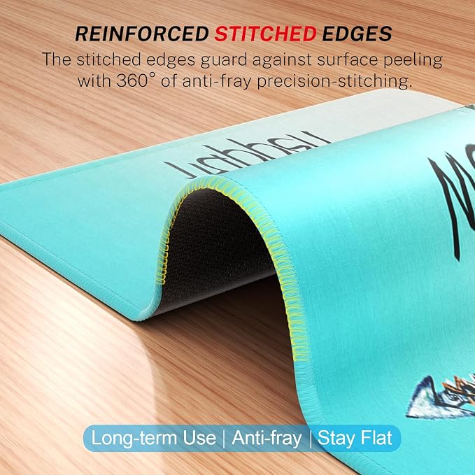 MROCO Essential Office & Gaming Mouse Pad, 8.5 x 11 Inch, Feather Arrow | Anti-Fray Stitched Edges, Functional Pattern Design, Non-Slip Rubber Base, Water and Stain Resistance