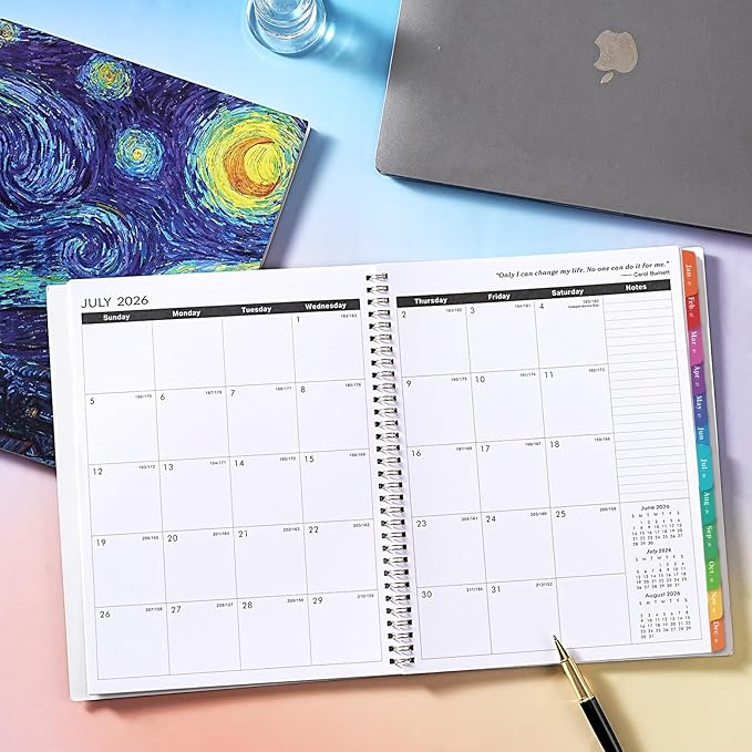 2026-2029 Monthly Planner/Calendar - 3 Year Monthly Planner 2026-2029, July 2026 - June 2029, 8.5" x 11", 3 Year Calendar2026-2029 with Colorful Tabs, Notes Pages, Inner Pocket