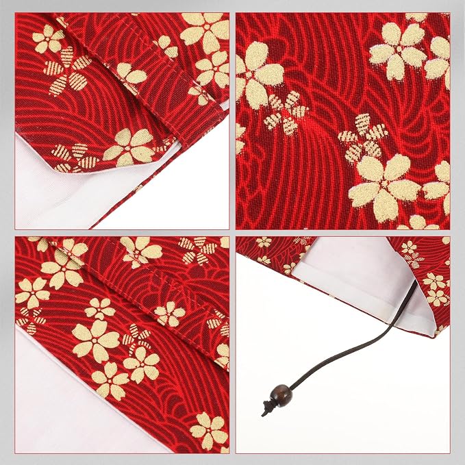 Tofficu Fabric Book Cover Sleeve 8.5X6.4 Inch Protective Softcover Book Cover for Paperbacks Notebooks Bibles with Stitched Flower Design