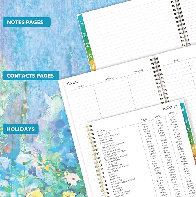 2026-2027 Planner - 9" x 11", Weekly & Monthly Planner 2026-2027, JUN.2026 - JUL.2027, 26-27 Academic Planners with Sturdy Cover, Premium Paper, Twin-wire Binding, Monthly Tabs