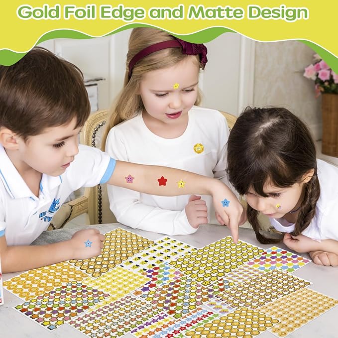 Reward Stickers for Kids Classroom - 4880 Teacher Stickers for Classroom Reward, Motivational for Students (Teacher Stickers)