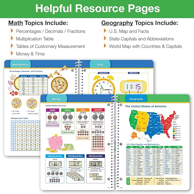 Global Datebooks 2026-2027 Elementary Student Planner 8.5" x 11" - Dated Weekly & Monthly Academic Planner with Ruler/Bookmark & Stickers, Ideal for Homework, Matrix Style, Pencil Castle
