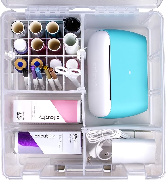 ArtBin 6993SP Super Satchel Double Deep with Papercrafting Accessory Tray, Clear, 1 Satchel & 1 Tray