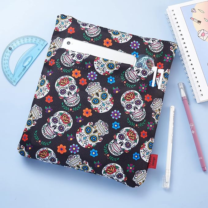 Book Sleeve for Book Lovers, Bookish Book Protector, Book Covers for Paperbacks, Washable Fabric, Book Sleeves with Zipper, Medium 11 Inch X 8.7 Inch