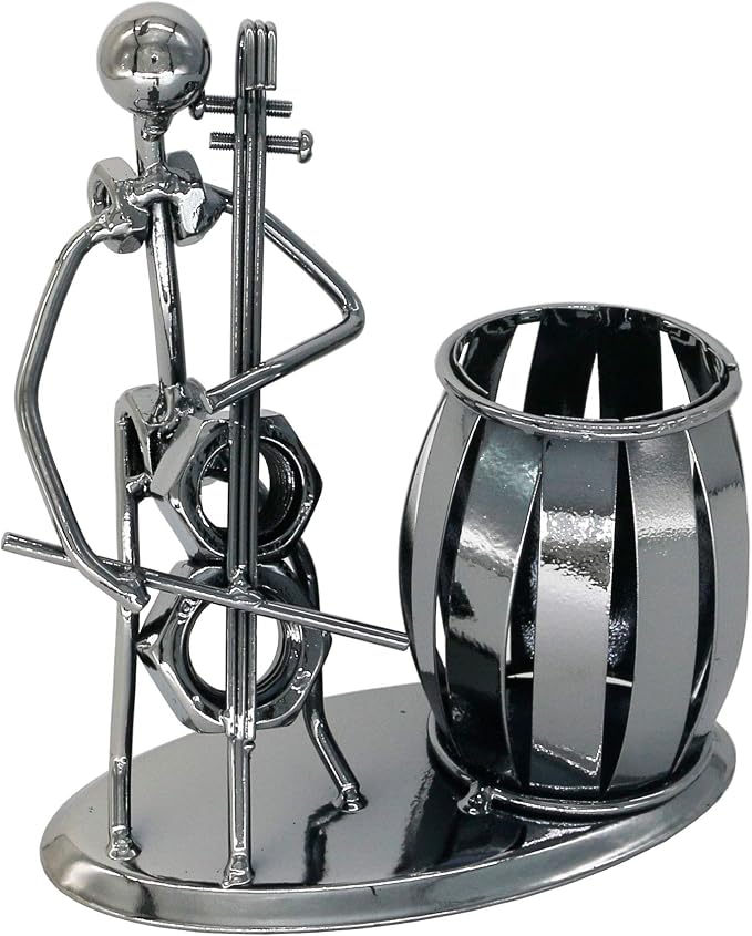 Metal Pencil Holder, Office Supply Pen Organizer Desktop Decoration Stand Container (Cello)