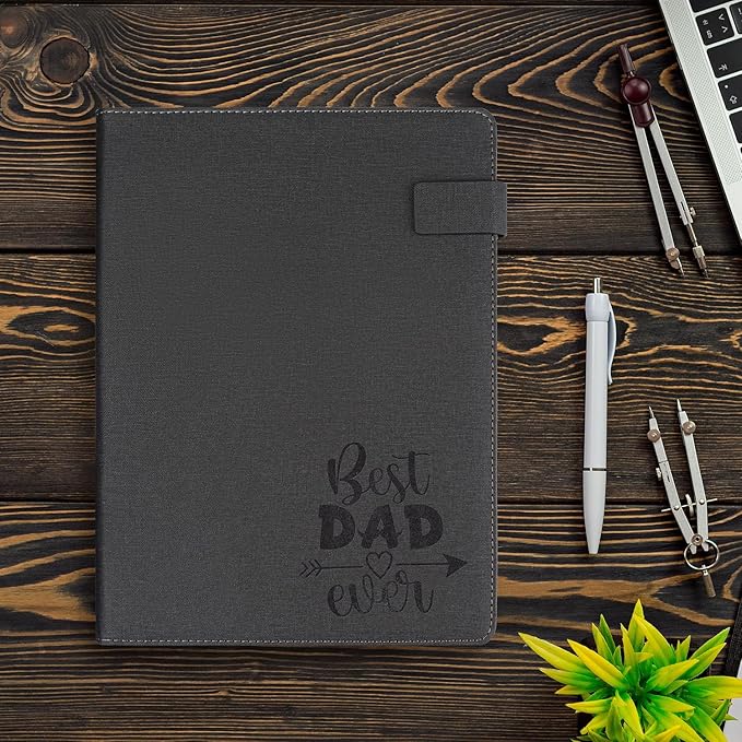 Dad Gift Padfolio for Dad Husband Fathers Day, Portfolio Binder with Memo, Padfolio Binder Organizer, Men Portfolio Folder, Dad Birthday Gift, Father Birthday Dad, Gifts for Dad from Daughter Son Wife