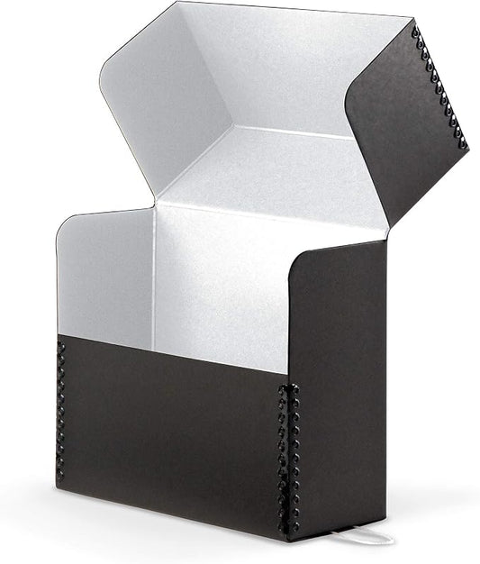 Gaylord Archival Black Flip-Top Document Storage Box - 2 1/2W x 15 1/4L x 10 1/4" H