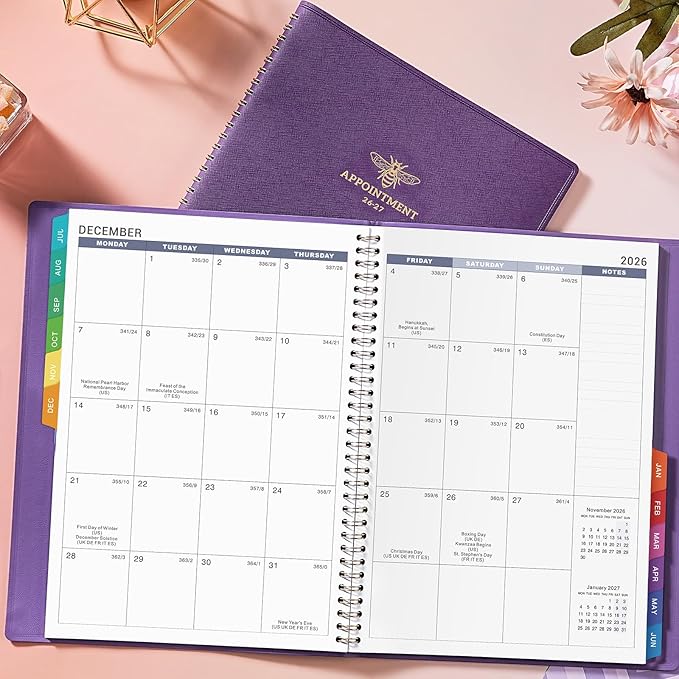 2026-2027 Appointment Book/Planner - Weekly Appointment Book 2026-2027, Jul. 2026 - Jun. 2027, 8.26" x 10.7", Daily/Hourly Planner, Schedule Planners, 15-Minute Interval