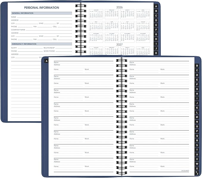 AT-A-GLANCE 2027 Appointment Book Planner, Weekly, 5" x 8", Hourly, Blue (701082027)