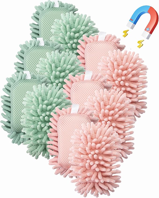 Mr. Pen- Magnetic Microfiber Shag Whiteboard Erasers, 4" x 6", 12 Pack, Bulk, Dual Surface, Washable Large Dry Erase Board Cleaner for Chalk, Marker, Classroom, Office, Home