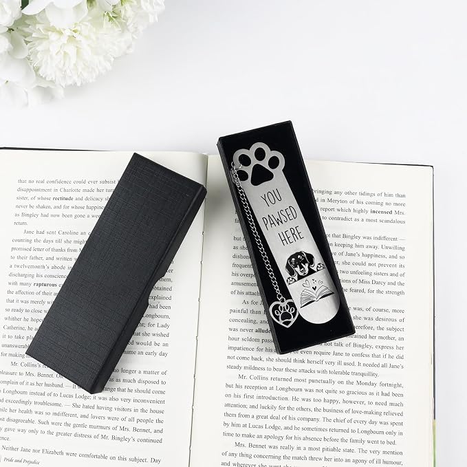 Dachshund Gifts for Women Men Funny Bookmarks Bulk Dachshund Dog Bookmarks for Book Lovers Dachshunds Dog Lover Cute Metal Book Mark Birthday Gifts for Reader Coworker Friends Adults Dogs Owner Lover