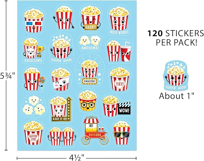 Teacher Created Resources Popcorn Smelly Stickers (TCR9454)