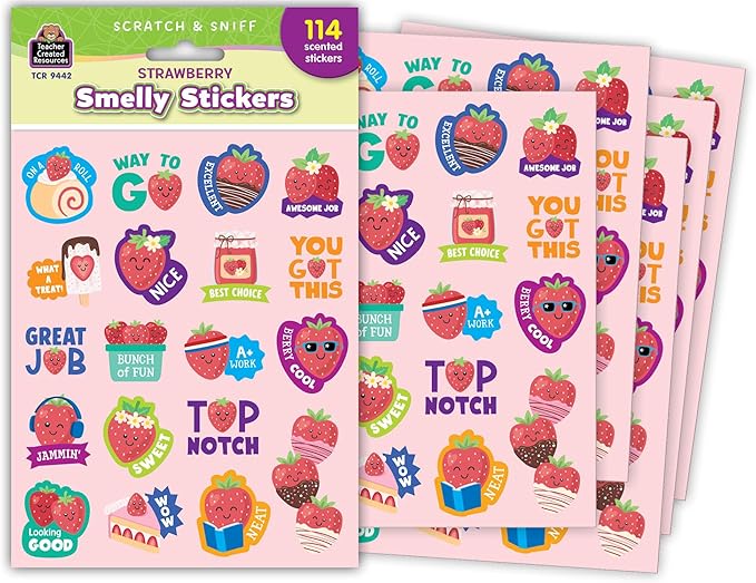 Teacher Created Resources Strawberry Smelly Stickers (TCR9442)